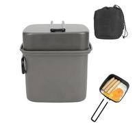 Camping Camping Cookware, Non Stick Camping Cookware, Multifunctional Camp Cooking Utensils Set, Camping Pot Bowl, Foldable Backpacking Cooking Set, Easy To Use, Portable for Hiking Cycling