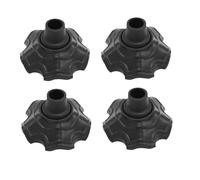 Camping Chair Foot Protectors - Pressure Reduction Pad, 3 Inch External Furniture Cup, Weatherproof Outdoor Component, Black Polymer Fastener | No Slide Aid For Grass & Sand