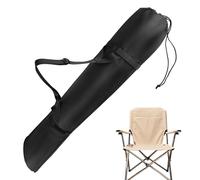 Camping Chair Replacement Bag, 48-Inch Folding Chair Carrying Case, Foldable Large Storage Bag with Shoulder Strap for Beach, Travel, Picnic, Sports, Fishing, Park, Outdoor Use, 122x34.5x0.5cm Black