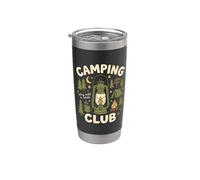 Camping Club Stay Wild A While Diseño al aire libre Vaso térmico de acero inoxidable de doble pared