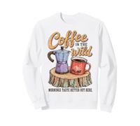 Camping Coffee Lover Outdoor Morning Wilderness Adventure Sudadera