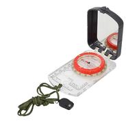 Camping Compass: brújula de Supervivencia Ultra luz en acrílico con Placa Base Transparente, declinación Ajustable y de nivelación integrada | Accesorio Manual para Orientame