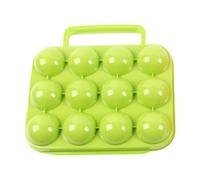 Camping Container - Portable Food Protection Box, Bright Orange Grid Packaging Style, 155mm x 150mm x 70mm + Lightweight 6 Grid Capacity, impactt Resistant Rigid Polymer Shell - for Hiking & Picni