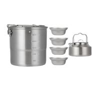 Camping Cooking Set Camping Cook Pot Set Survival Gear Adults Family Outdoor Travel Hiking Picnic Backyard Adventure Portable Style Practical Daily Accessory Reliable Solution for Camp Kitchen