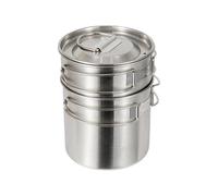Camping Cookware - Lightweight Compact Outdoor Survival Cooking Gear | Stainless Steel Hiking Cooking Set | Camping Cookware For Backpacking Picnic Hiking Travel
