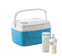Camping Cooler, 8L Portable Insulated Lunch Box, 12.99x10.43x7.68Inches, Leakproof Ice Chest with Handle, Large Capacity Car Refrigerator Beverages, Food, Drink Storage for Camping