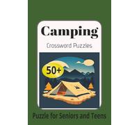Camping Crossword Puzzles: Crossword easy to read camping fishing outdoors