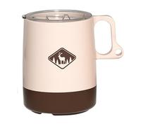 Camping Cup Portable Spill - Proof Drinkware Coffee Mug PP Leakproof Lid Travel Hiking Office Gym Car | Contenedor De Bebidas Al Aire Libre, Soporte De , Antideslizante, Picnic, Trek, Montañer