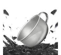 Camping Cup - Titanium Alloy, 220ml Portable Drinkware, Shatterproof Hiking Mug | Lightweight Outdoor Travel Coffee, Metal Tea Mug, Compact Beverage Cup For Kids Adults Camping Home Office Sports
