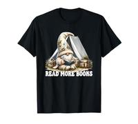 Camping Dad Gnome For Retired Teacher Mom Read More Books Camiseta