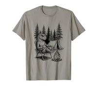 Camping Dinosaur Adventure Nature Camper Camiseta