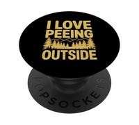 Camping Divertido Me Encanta orinar afuera PopSockets PopGrip Adhesivo