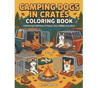 Camping Dogs in Crates Coloring Book: A cozy off-grid adventure with 50 adult dog breeds resting peacefully in heavy crash-tested cages, rugged pickup ... mindful anxiety relief (COZY DOGS-IN-CRATES)