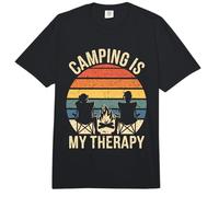 Camping es mi Terapia Aventura al Aire Libre Comfort Colors Adult Heavyweight T-Shirt