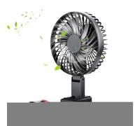 Camping Fan, Battery Powered Fan, Cordless Wind Blower, Black, Strong Airflow Circulator, Portable Quiet Cooling Solution, for Golf, Beach, Tent, RV, Travel, Outdoor Use