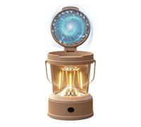 Camping Fan With Light - Portable High Brightness 2-in-1 Folding