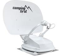 Camping First Satmex 55 Plus - Antena satélite automática - Blanco | Montaje en autocaravana, solo 16 cm de altura, Bluetooth, gran alcance de recepción