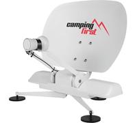 Camping First Satmex Mobil 3 - Antena Satelital Totalmente Automática (para Uso móvil, se orienta automáticamente a Astra 19,2° Este, no Requiere alimentación eléctrica Adicional) - Blanco
