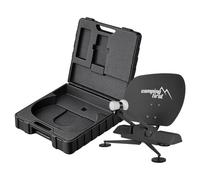 Camping First Satmex Móvil 3 Gris Portátil Móvil Antena Satelital Automática