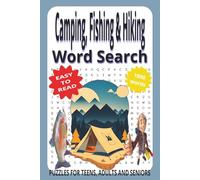 Camping, Fishing & Hiking Word Search: Fishing Vocabulary, Fish and Sea Creatures of the Ocean | Camping and RV Living, Outdoor living | Hiking, ... Print - for adults, teens & senior, 6x9 size