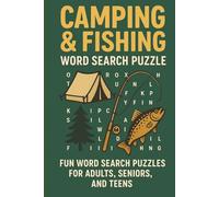 Camping & Fishing Word Search Puzzle Book: Fun Word Search Puzzles, for Adults, Seniors, and Teens