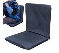 Camping Floor Chair with Foldable Design and Waterproof Cushion, Comfortable Reclining Stadium Seat with Back Support for Hiking, Outdoor Camping, Sporting Events, Picnics