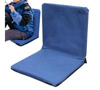 Camping Floor Chair with Foldable Design and Waterproof Cushion, Comfortable Reclining Stadium Seat with Back Support for Hiking, Outdoor Camping, Sporting Events, Picnics