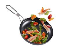 Camping Fry Pan - 24 cm portátil sin palillo, plegable manija de cocina, ligero al aire libre Cooking Pot | Durable Travel Backpacking Frying Pan for Picnic Hiking Self Driving Tour