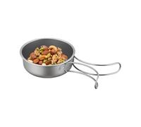 Camping Frying Pan | Non Stick Cooking Pot Portable - Backpacking Cookware Titanium Kitchen Supplies - for Hiking Fishing Hunting Travel Road Trip RV Home Kitchen Stove Cooktop