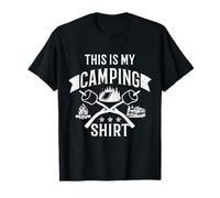 Camping Funny Camper Bushcraft Este es mi campamento Camiseta