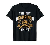 Camping Funny Camper Bushcraft Este es mi campamento Camiseta