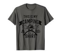 Camping Funny Camper Bushcraft Este es mi campamento Camiseta