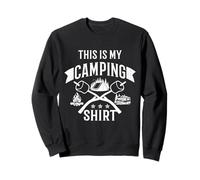 Camping Funny Camper Bushcraft Este es mi campamento Sudadera