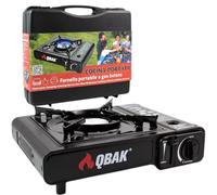 Camping Gas Portatil con Bombona, Pack Hornillo con 4 Cartuchos, Hornillo Camping Portátil, Cocinal, Infernillo, Fogareiro (Horno Simple)