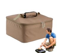 Campinğ Gas Štove Sțorağe Bag, Portable Gas Canister Protective Bag, Cookwaře Stoà ağe Box For Baking Traj Tableware, Heavy-Duty Oxford Cloth, Foà Outdoor Camping Picnic Hiking Gear Organization, 1 P