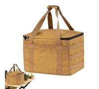 Camping Gear Bag, Storage Container Cube, 37x29x24cm/14.57x11.42x9.45 Inches 400g 20L Waterproof Ergonomic Bin Organizer, Travel Hiking College Dorm Kayak Boat Use Oxford Cloth