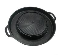 Camping Grill Plate For Portable Gas Cookers, 34cm Aleación de Aluminio BBQ Attachment, Revestimiento antiadherente, Bandeja de goteo de aceite, Cocina al aire libre para Picnic Party,