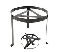 Camping Grill Tripod, Campfire Cooking Stand, Foldable Steel Frame, Adjustable Hanging Chain, Outdoor Cooking Equipment, Ideal for Hiking, Backpacking, Survival, Bushcraft Trips