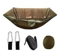 Camping hamacas adultos, hamaca de mochilero,Hamaca Gnat Net al aire libre - Configuración automática Camping Shelter 9x5ft actividades al aire libre