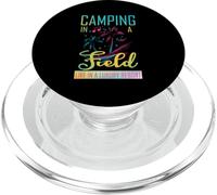Camping in a Field Like in a Luxury Resort PopSockets PopGrip para MagSafe