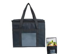 Camping Insulated Bag - Multi Layer Insulation System, Durable Wear Resistant Material, Lightweight Foldable Build, Strong Carry Handles | Grocery Transport, Work Lunch Carrier, Reusable Cooler Tote,