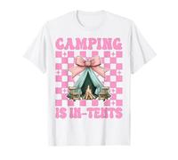 Camping Is In-Tents, Tienda de campaña para niñas y Madres Camiseta