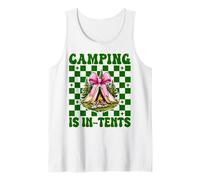 Camping Is In-Tents, Tienda de campaña para niñas y Madres Camiseta sin Mangas