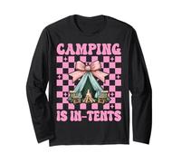 Camping Is In-Tents, Tienda de campaña para niñas y Madres Manga Larga