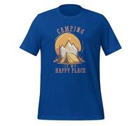 Camping is My Happy Place Adventure Lover - Camiseta unisex para adulto, Real Real, 4XL