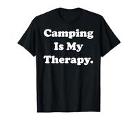 Camping Is My Therapy Outdoor Adventure Camiseta