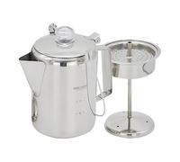 Camping-Kaffeekanne,-Kaffeekanne | Perkolatoren Herdplatte für Camping Edelstahl,Kaffeemaschine aus Edelstahl, Camping-Perkolatorgruppen, 9-Bolsos-Kaffeemaschine für viele Mensche