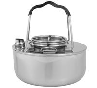 Camping Kettle, hervidor de fuego abierto | Tetera de café de acero inoxidable,Accesorios de estufa al aire libre, olla de agua estable de gran capacidad para senderismo, picnic