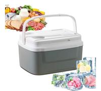 Camping-Kühlbox - Robuster Kunststoff, 8 L | Großes, Tragbares, Auslaufsich