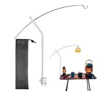Camping Lantern Stand, Portable Camping Folding Light Pole, Adjustable Lamp Support Rack, Compact Foldable Design, Stable Base for Uneven Terrain Cooking Backyard, Multicolor